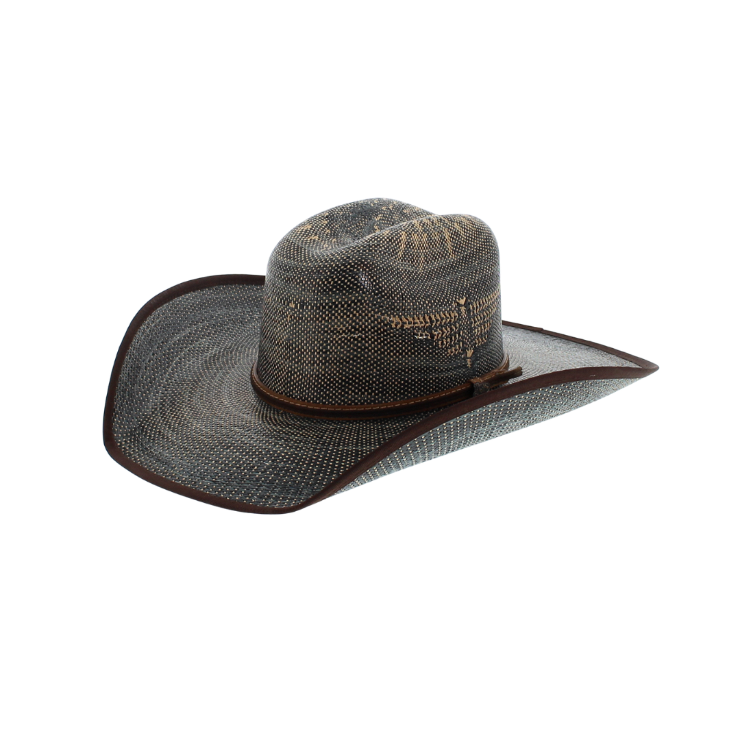 Milano Men's Straw Cowboy Black Hat