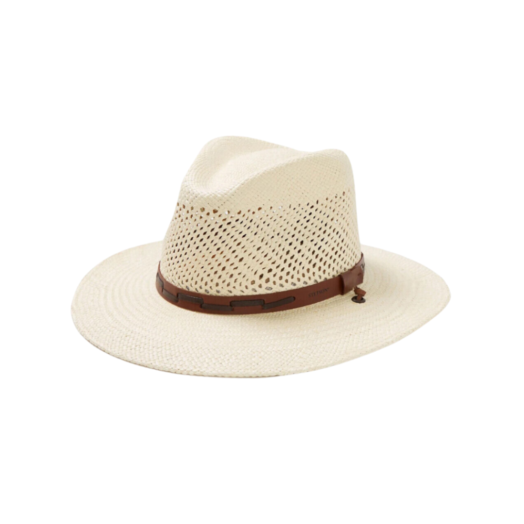 Stetson Men's Airway Straw Dress White Hat