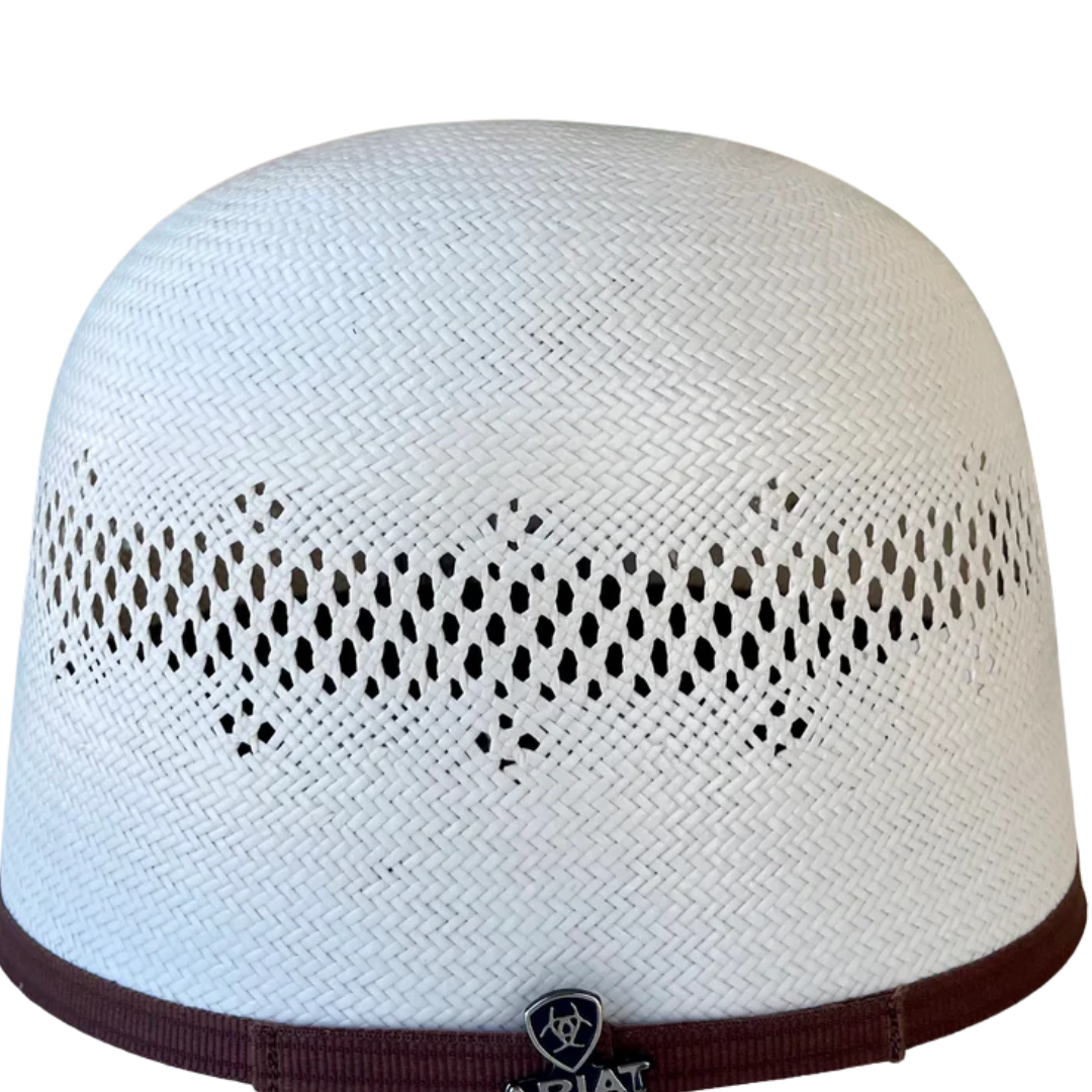 Ariat Unisex Western Straw White Hat