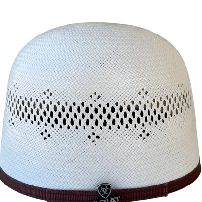 Ariat Unisex Western Straw White Hat