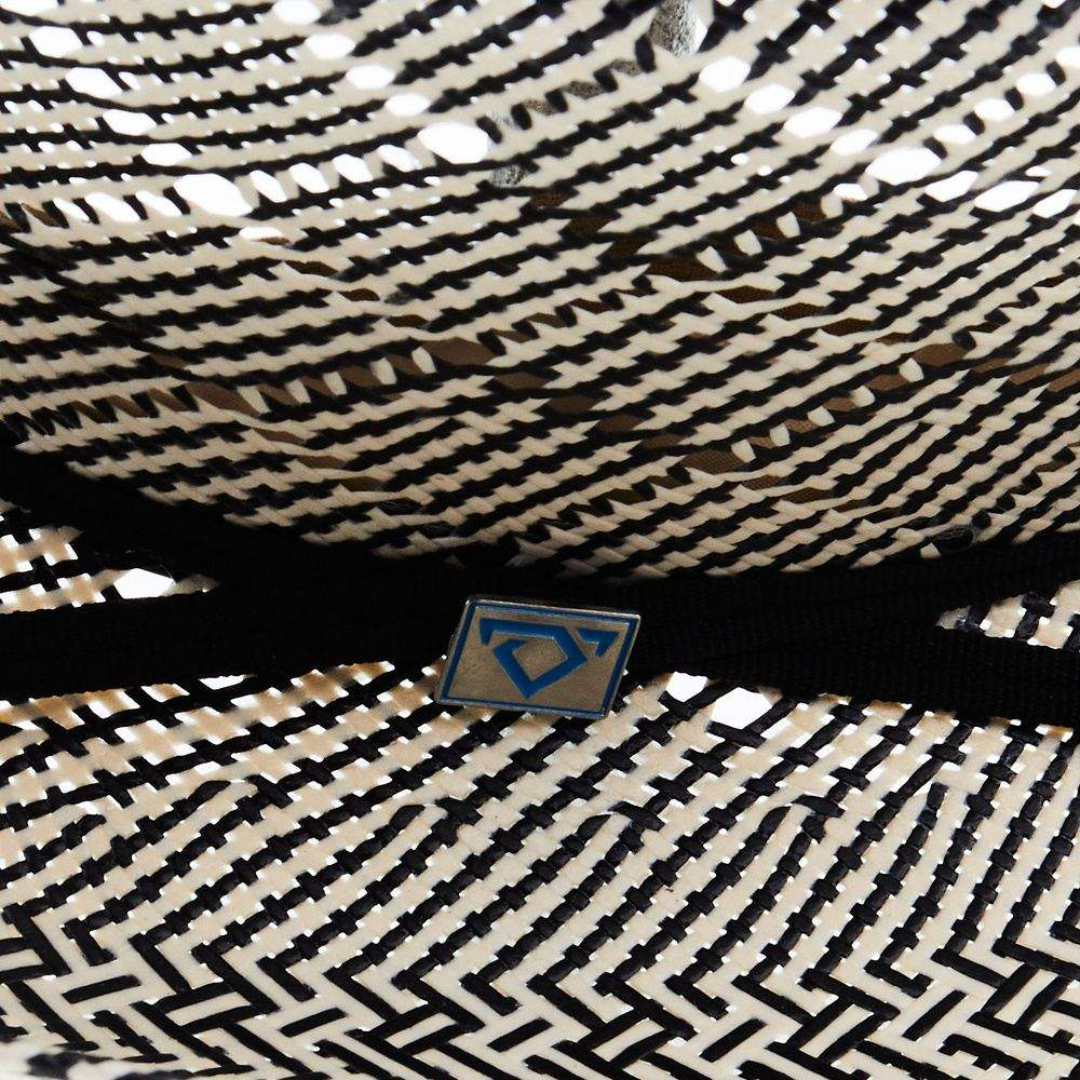 Resistol Men's Cojo The Guard Brim Straw Black Ivory Weave Hat