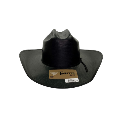 Twister Men's Shantung 8X Straw Black Hat
