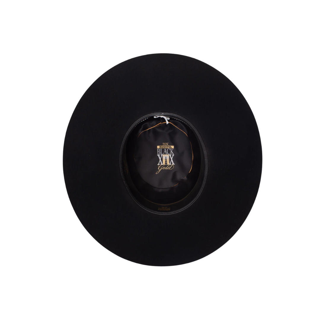 Resistol Hats Men's 20X Open Crown Black Hat