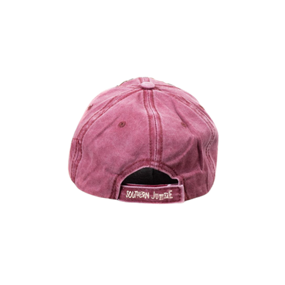 Southern Grace Youth Girl's Distressed Maroon Cap