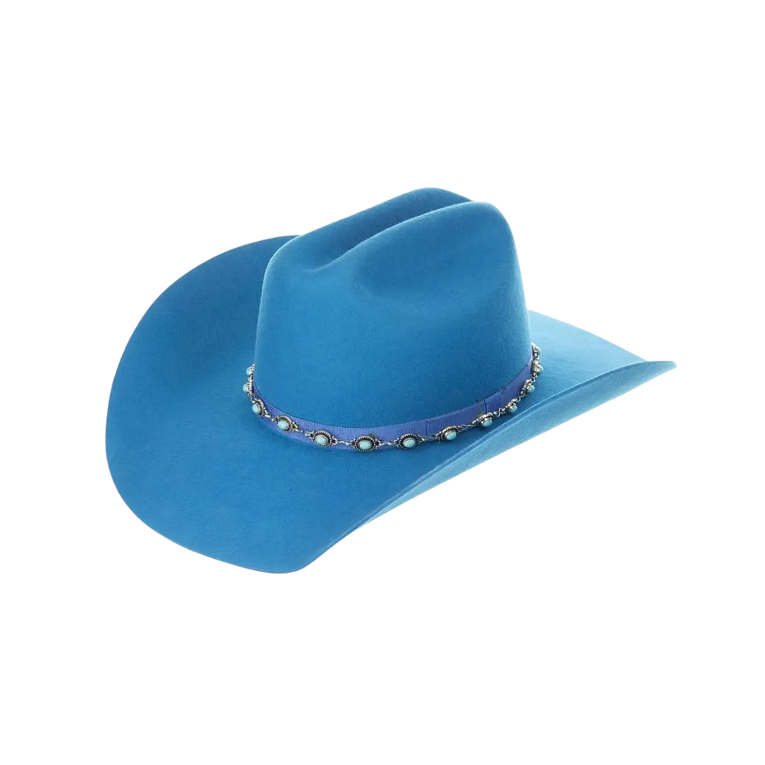 Justin Women's Honky Tonk Felt Turquoise Hat