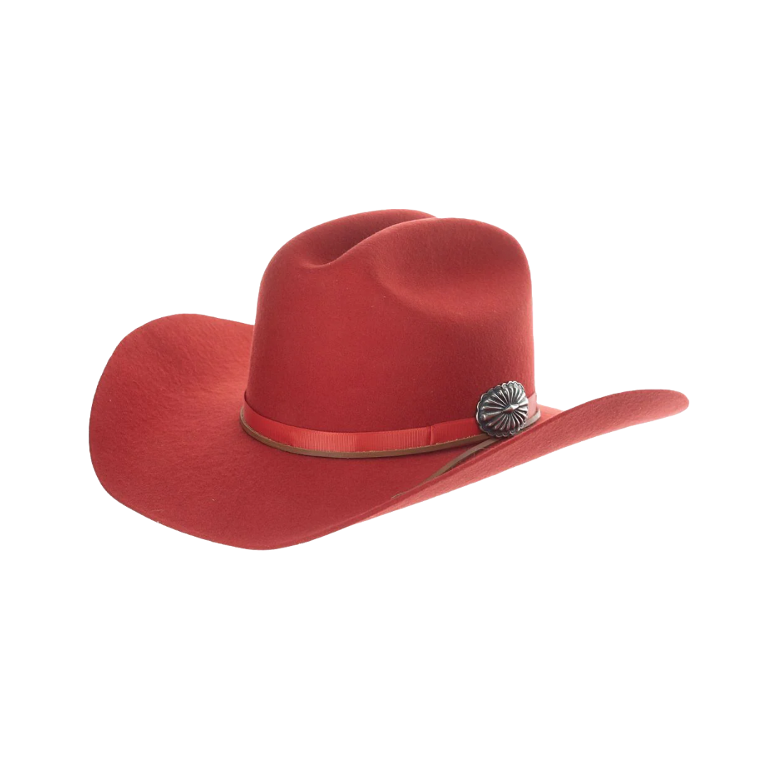 Justin Women's Wool Felt Red Hat