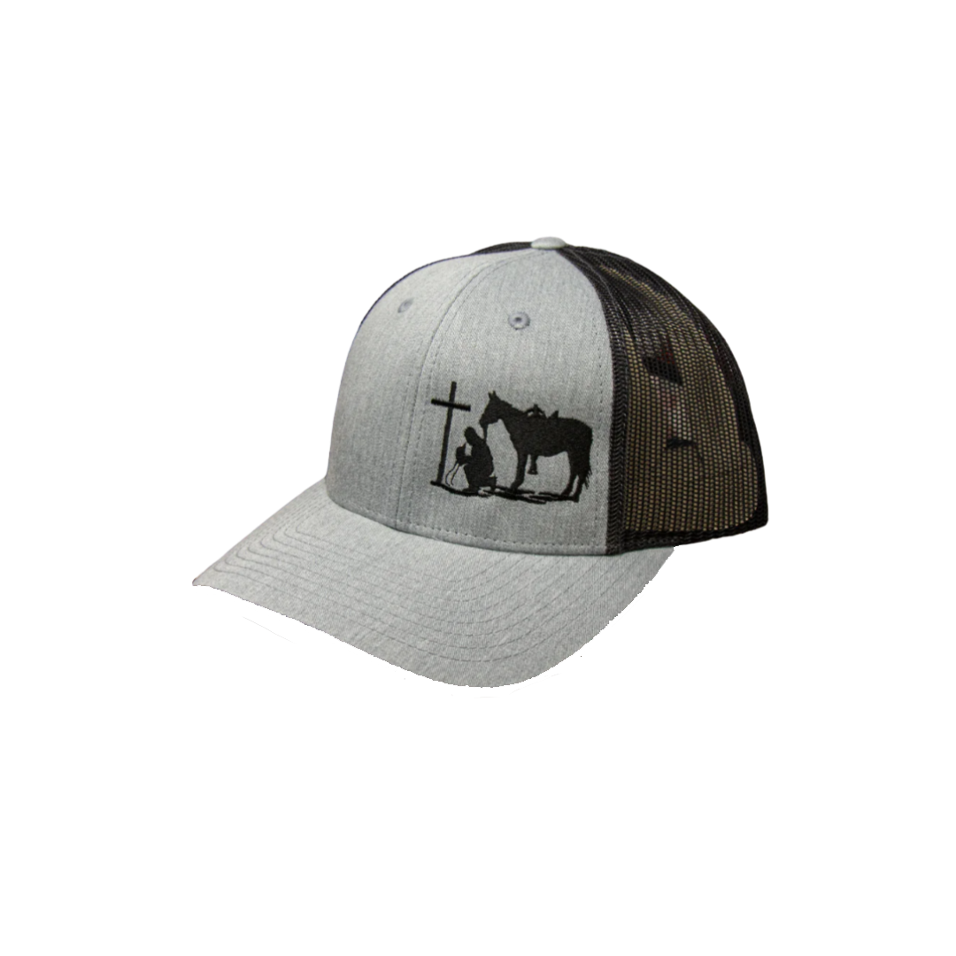Dally Up Youth Boy's Cowboy Prayer Grey Cap