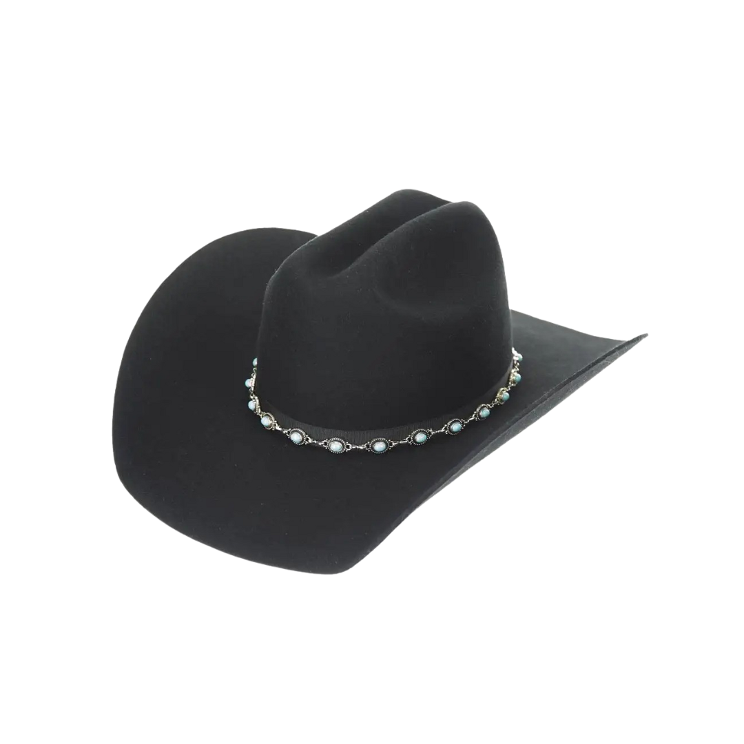 Justin Women's Honky Tonk Felt Black Hat