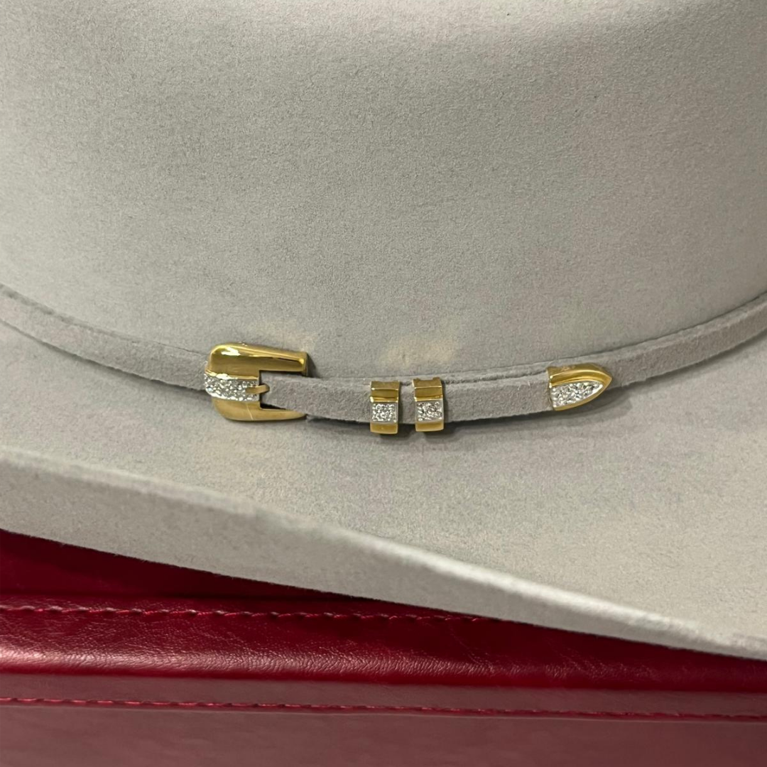 Stetson 1000x Diamante Mist Grey Cowboy Hat