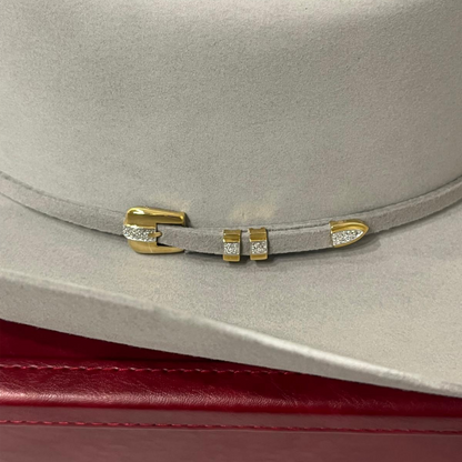 Stetson 1000x Diamante Mist Grey Cowboy Hat