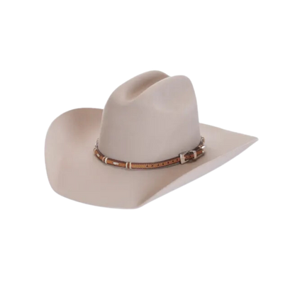 Tony Lama Men's Leather Stockyards Brown Hatband