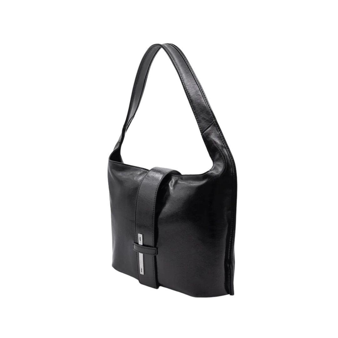 Miss Me Women's On Repeat Black Shoulder Bag
