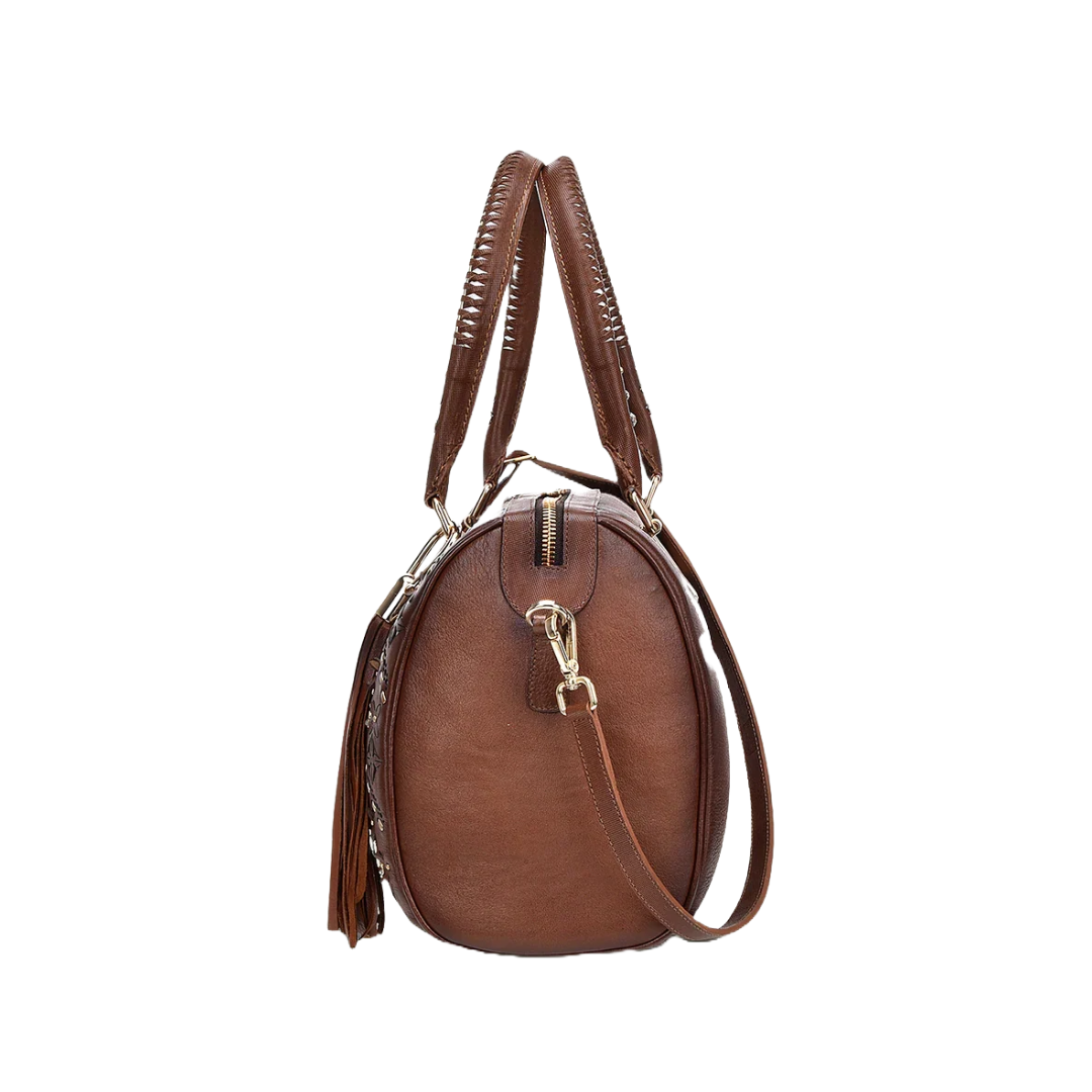 Cuadra Women's Crystalized Western Brown Handbag