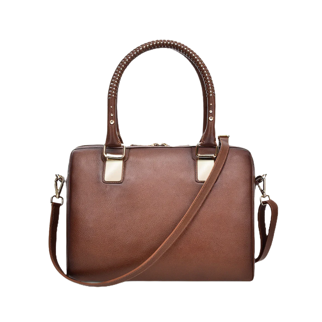Cuadra Women's Crystalized Western Brown Handbag
