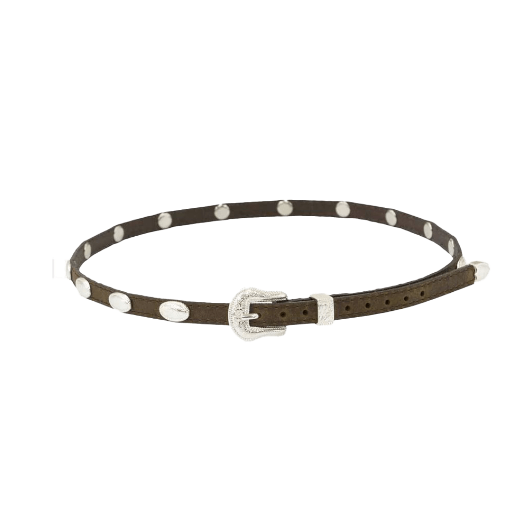 Twister Unisex Genuine Leather Brown Hatband