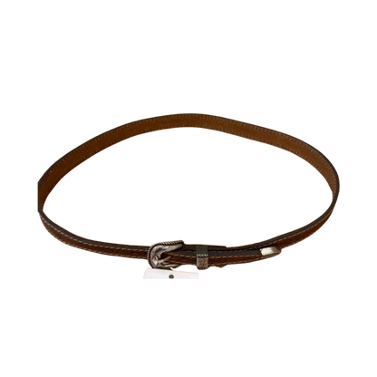 Cowboy Chrome Unisex Barbed Wire Tooled Brown Hat Band