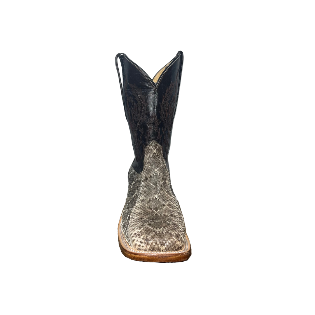 Boot Jack Men's Rattle Dark Brown Snake Boots