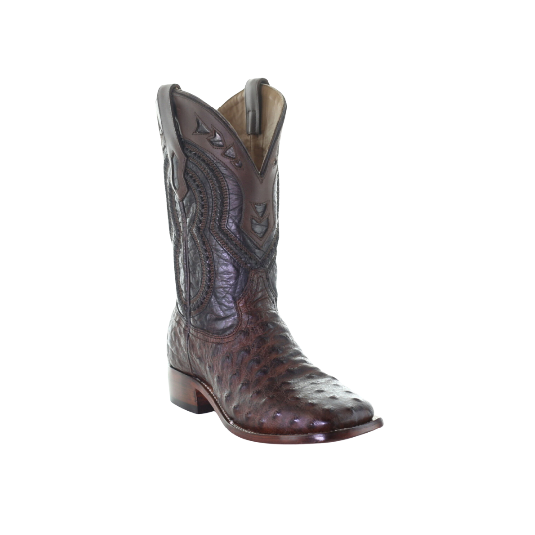 Corral Men's Woven Ostrich Overlay Western Boots