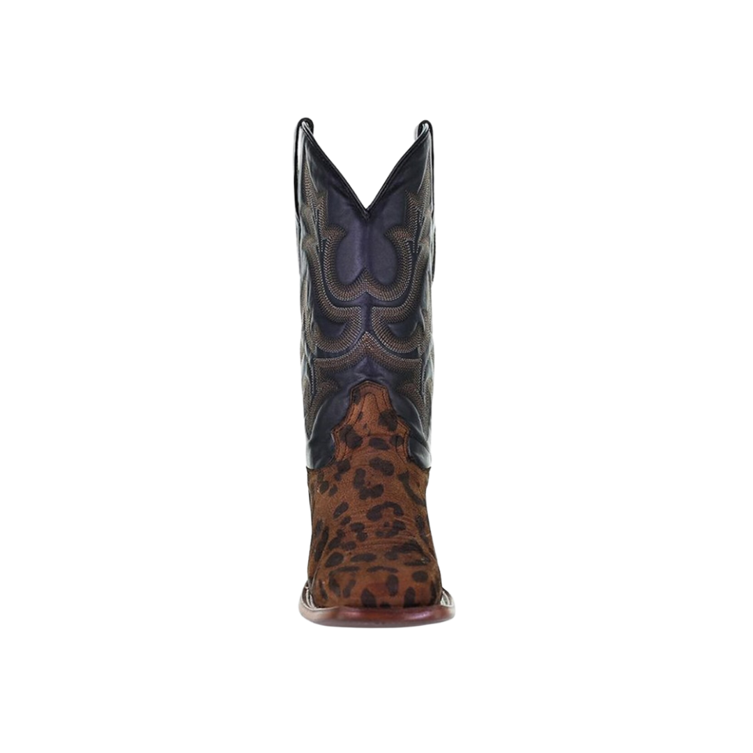Corral Women's Overlay Studs Square Toe Turquoise Brown Boots