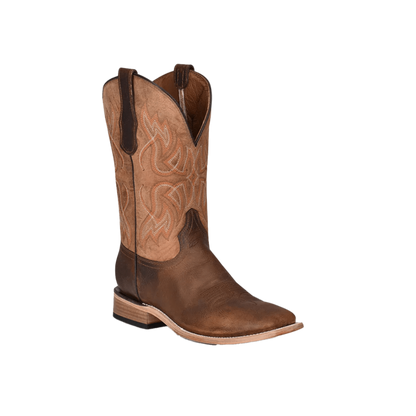 Corral Boots Men's  Circle G Wide Square Toe Embroidered Boot
