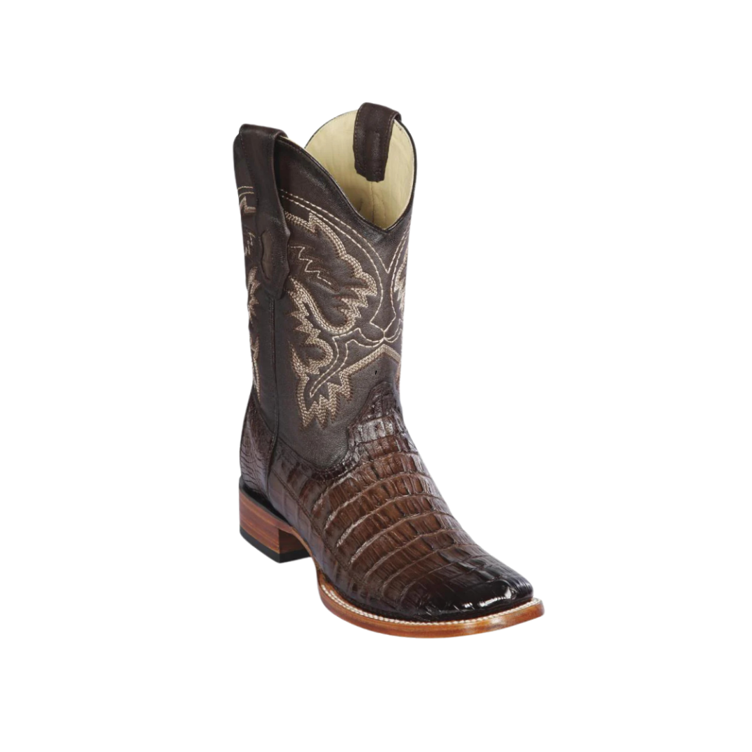 Los Altos Men's Wide Tail Faded Brown Boots