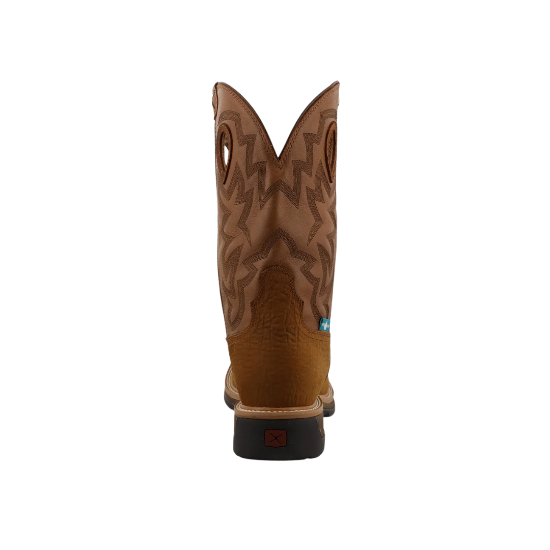 Twisted X Men's 12 Lite Cowboy Work Composite Brown Boots