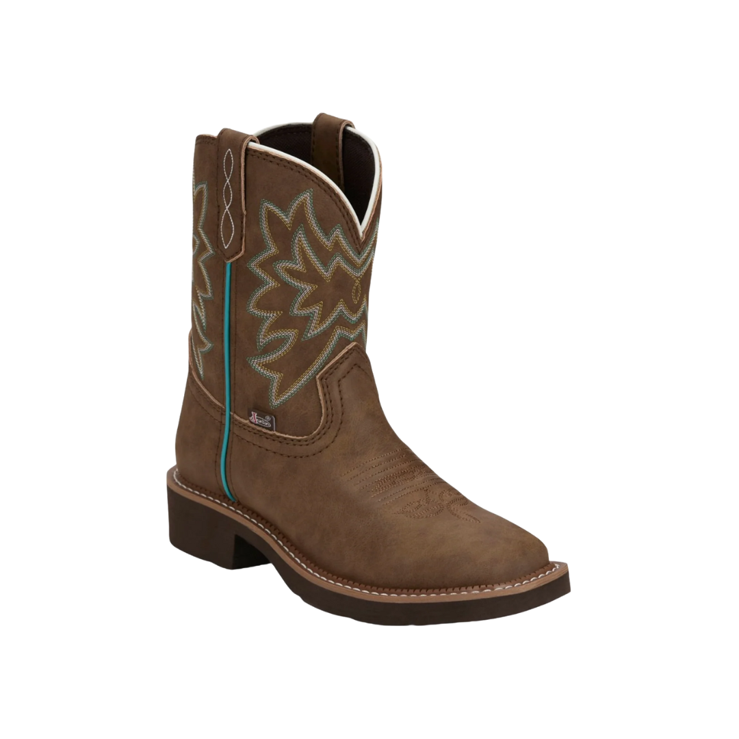 Justin Women's Sunny Leather Western Brown Boots