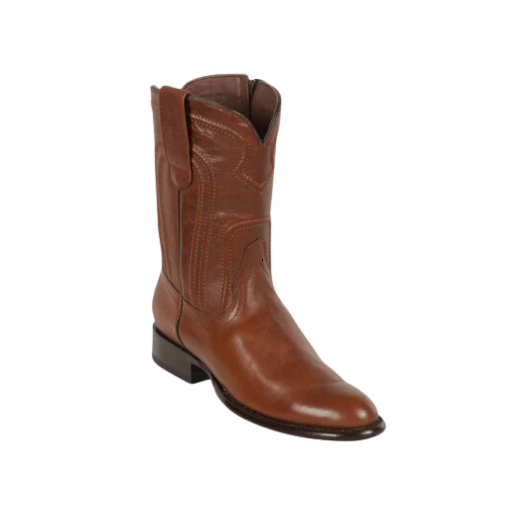 Los Altos Men's Leather Roper Brown Boots