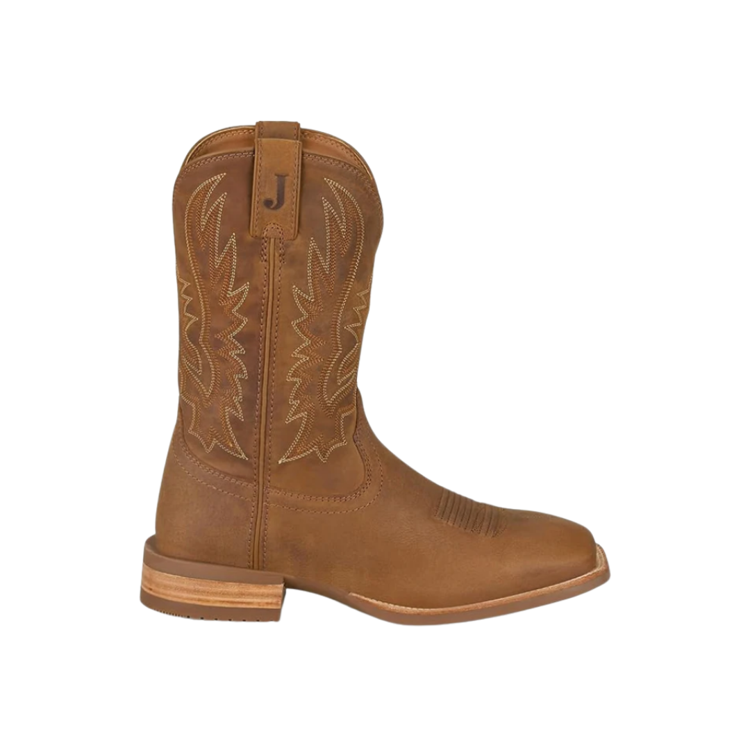 Justin Men's Rustle Premium Leather Brown Boots