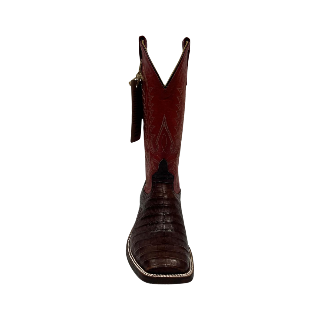 Anderson Bean Men's Tobacco Caiman Belly Boot