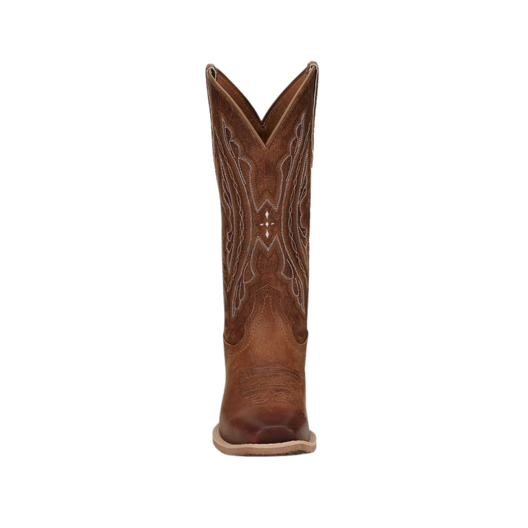 Justin Women's Rein 12 Western Waxy Tan Boots
