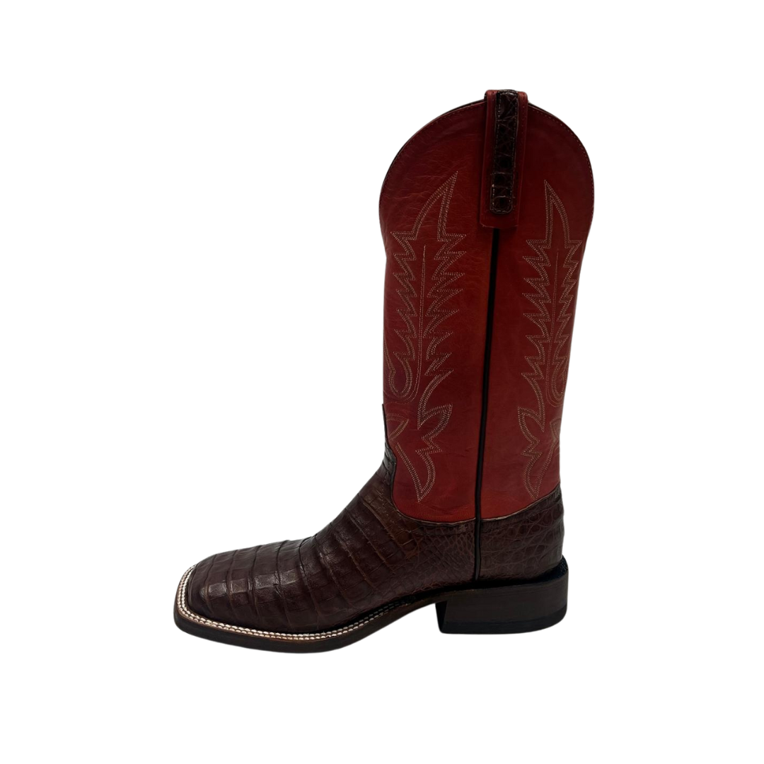 Anderson Bean Men's Tobacco Caiman Belly Boot