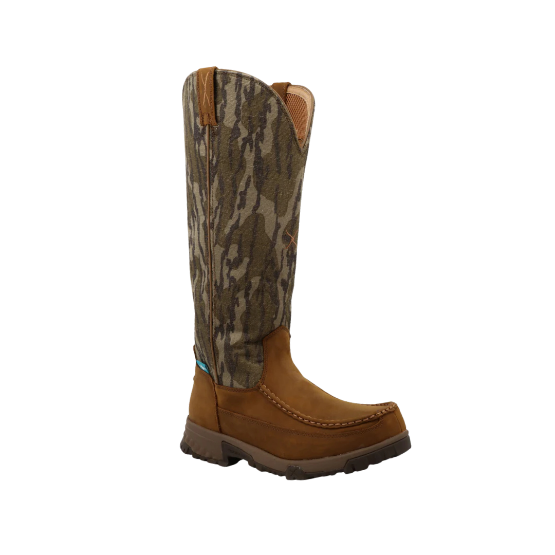 Twisted X Men's 17 Waterproof Snake Mossy Oak Camo Boots