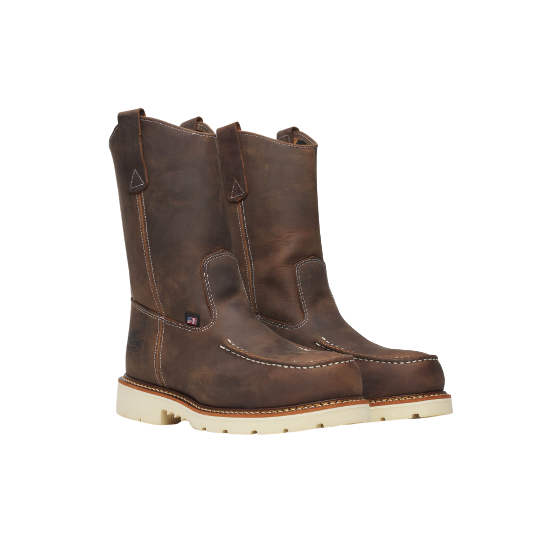 Thorogood Men's Moc Toe Wellington Brown Boots