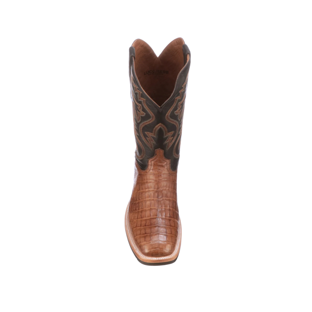 Lucchese Men's Rowdy Square Toe Brown Boots