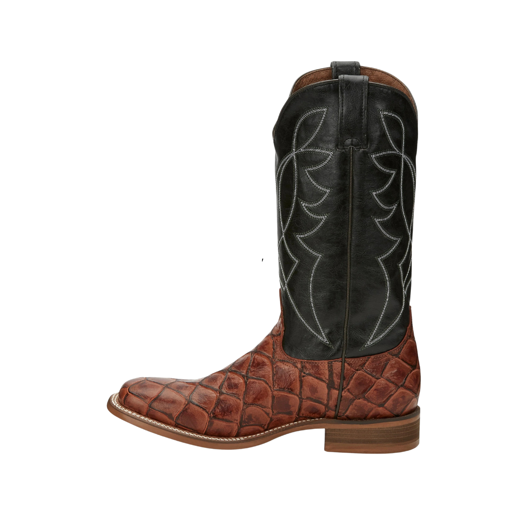 Nocona Men's Go Round Pirarucu Cognac Boots