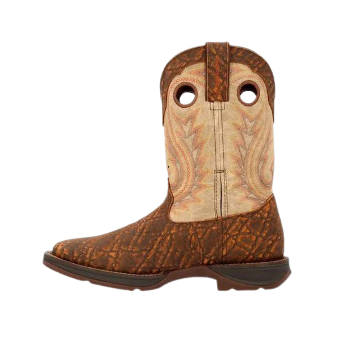 Rocky Men's Elephant Print & Bone Boots