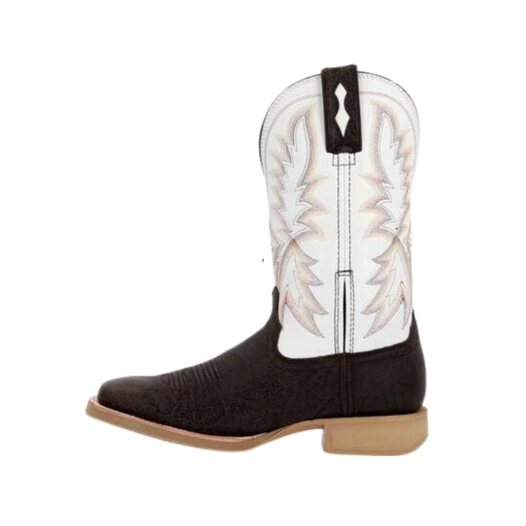 Rocky Durango Men's Dark Hickory & White Western Boot
