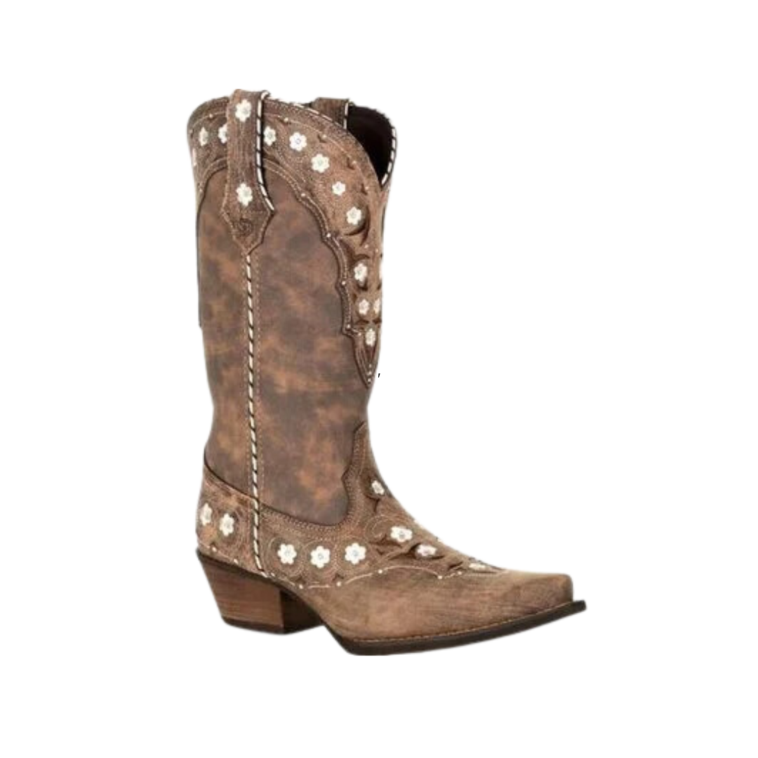 Durango Women's Floral Brown Boots