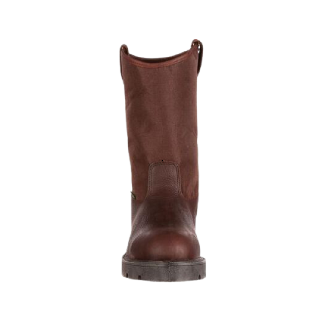 Rocky Boot Men's Georgia Homeland Steel Toe WP Wellington Brown Boots