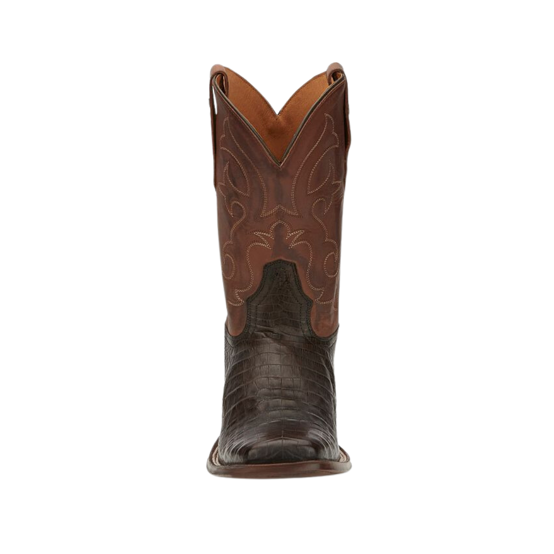 Tony Lama Men's Canyon Caiman Brown Boots