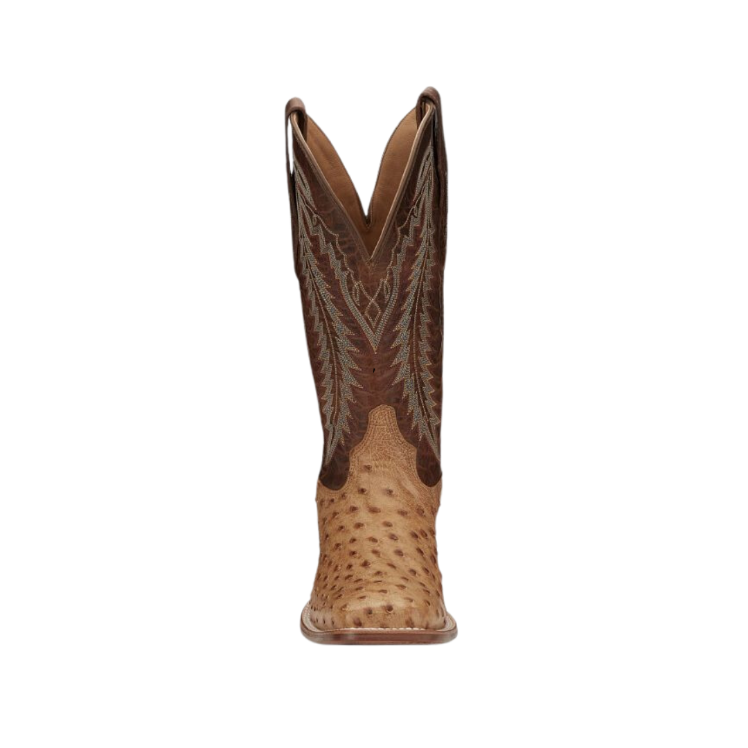 Tony Lama Men's Felix Full Quill Ostrich Tan Boots