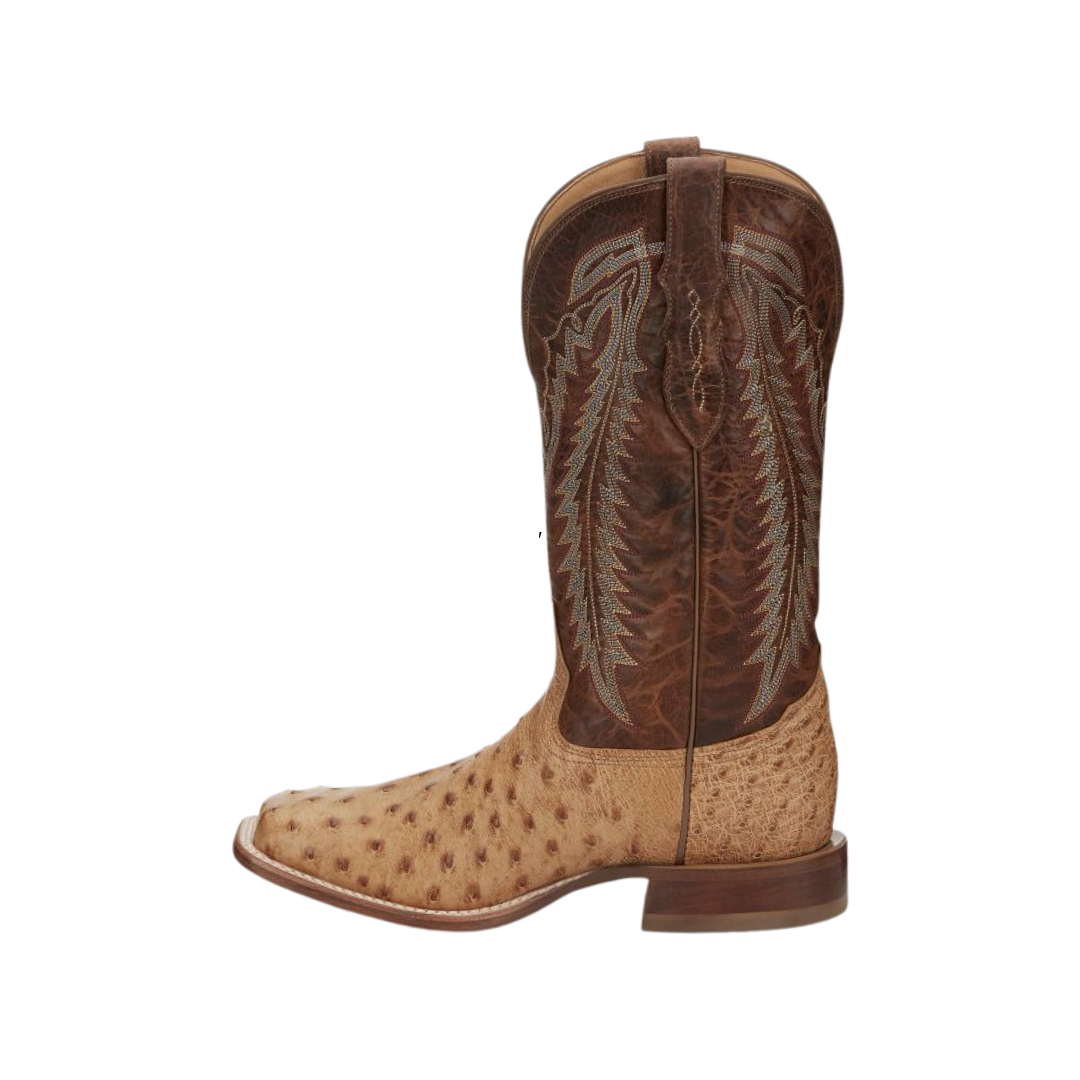 Tony Lama Men's Felix Full Quill Ostrich Tan Boots