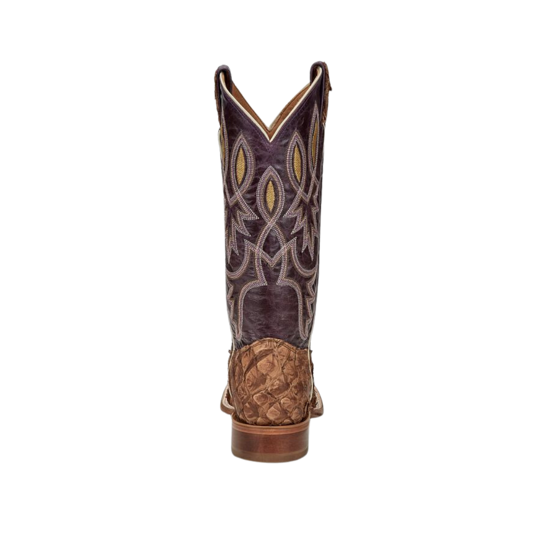 Tony Lama Women's Delora Pirarucu Chocolate Boots