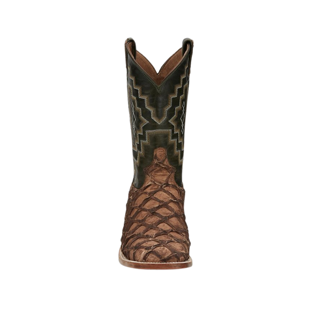 Tony Lama Men's Leviathan Pirarucu Chocolate Boots