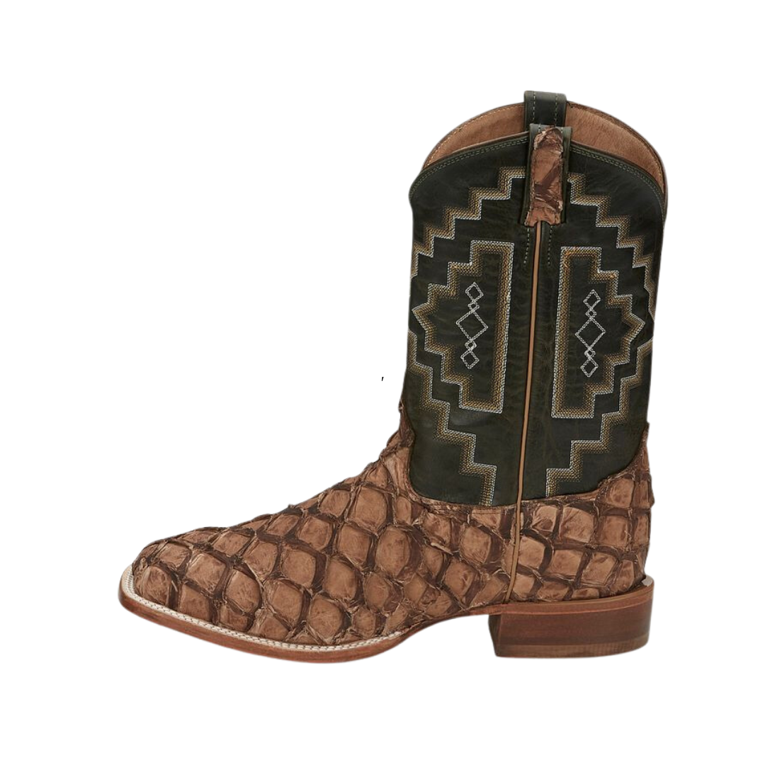 Tony Lama Men's Leviathan Pirarucu Chocolate Boots