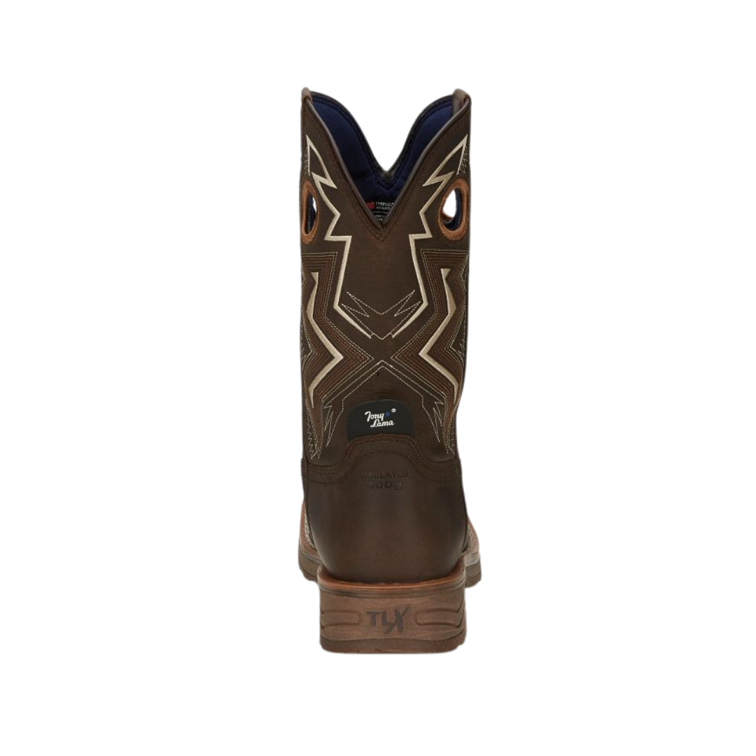 Tony Lama Men's Force Wide Work Brown Boots