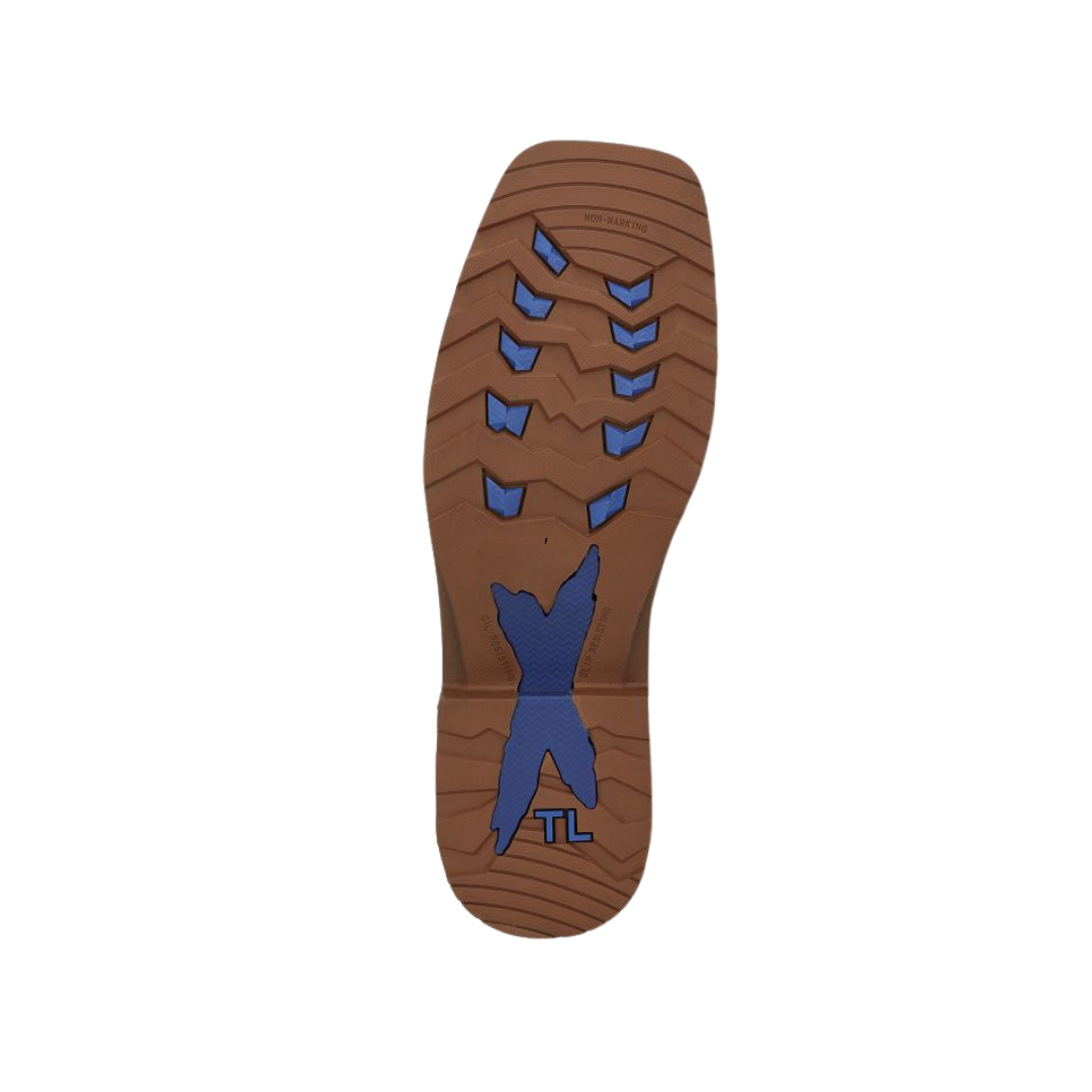 Tony Lama Men's Force Wide Work Brown Boots