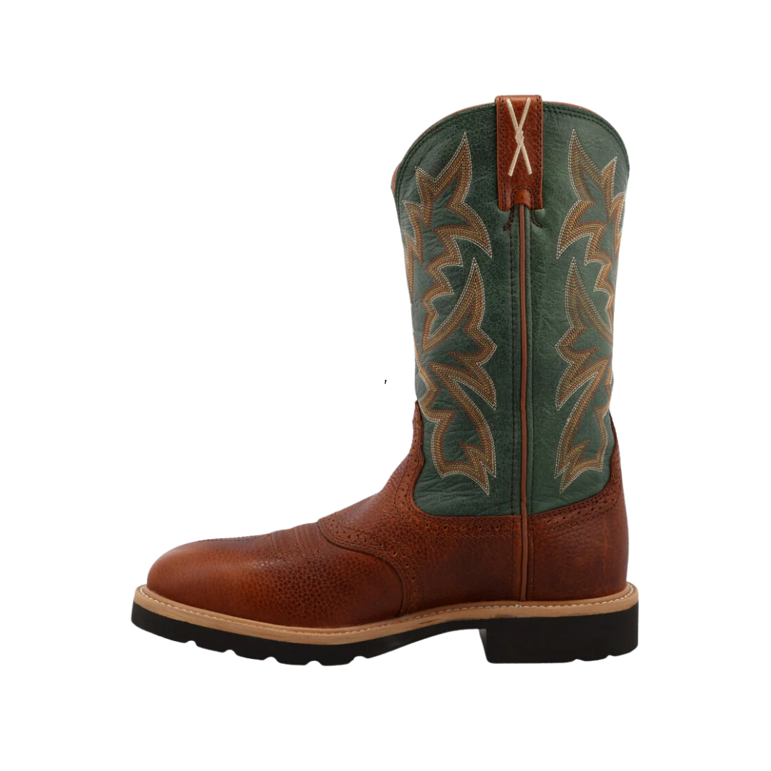 Twisted X Men's Steel Toe Western Work Brown Boots