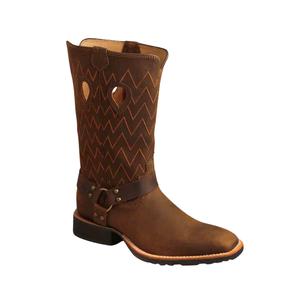 Wrangler Women's Harness Cowboy Brown Boots